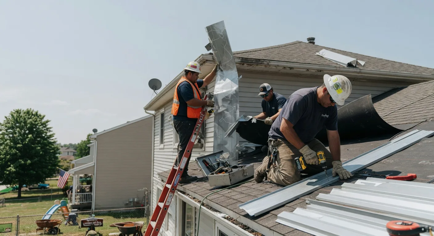 Storm Damage Metal Roof Repair in Newbury, NH